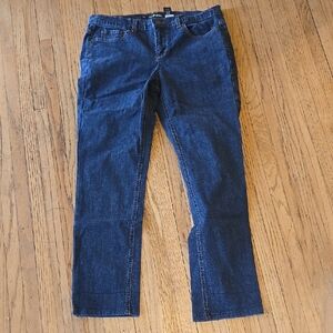 DKNY Blue Straight Leg Jeans Medium Weight Denim